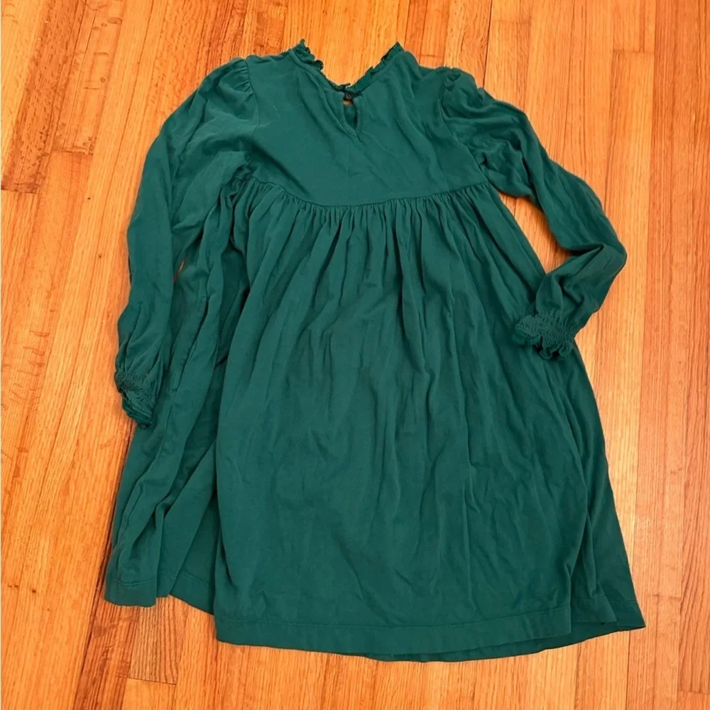 Mini Boden Green Dress EUC Girls Size 11/12 Y (A1